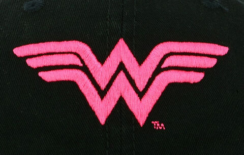 Casquette - Wonder Woman - Logo Rose Sur Fond Noir